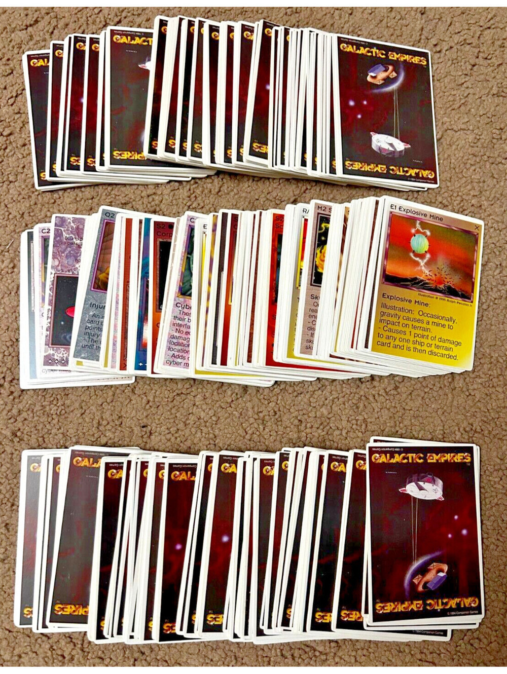 Lot of 50 Galactic Empires Trading Cards - random selection